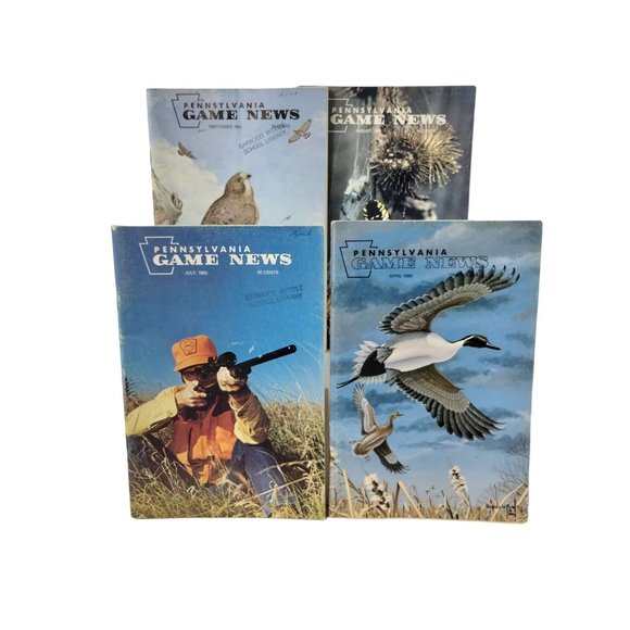 Pennsylvania Game News 4 issues 1981 to 1989 Hunting Trapping Fishing Wildlife - Picture 1 of 7
